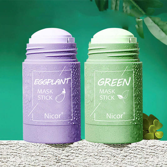 "Green Tea Clay Stick Mask - Oil Control, Anti-Acne, and Whitening Seaweed Mask for Skin Care"