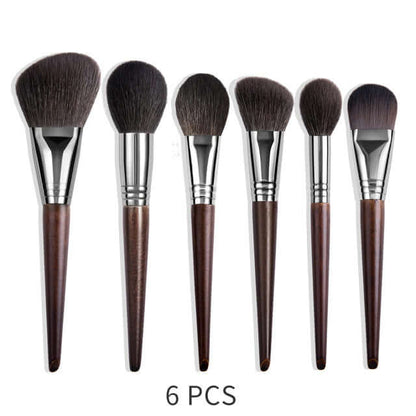 "Natural Makeup Brush Set – Goat Hair Eyeshadow Brushes for Precision and Effortless Application of Eye Makeup"