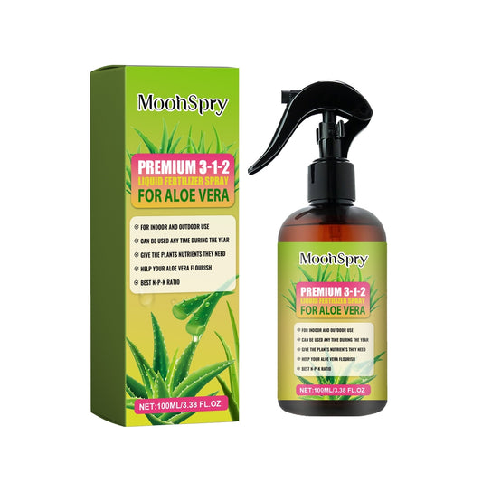 "MoonSpry Aloe Fertilizer Spray 100ml for Indoor and Outdoor Aloe Vera Care, Premium 3-1-2 Formula"
