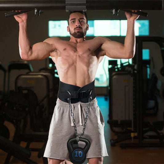 Belt for men’s pull-ups, single parallel bars, and gym equipment designed for increased barbell disk weight-bearing and auxiliary support for enhanced workout performance