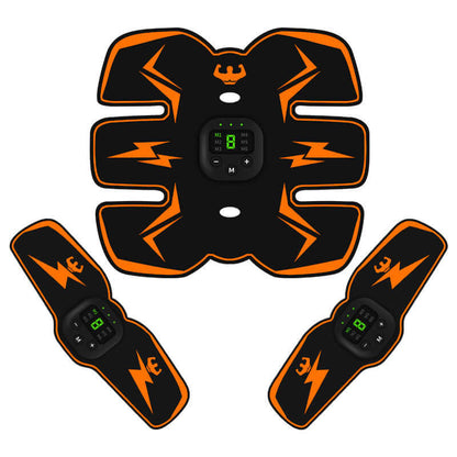 Fitness equipment home exercise abdominal patch, battery-powered mechanical control, suitable for head, neck, waist, legs, with massage features.