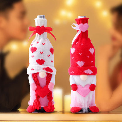 "Faceless Baby Love Wine Bottle Set - Stylish Household Product for Home Use"