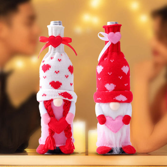 "Faceless Baby Love Wine Bottle Set - Stylish Household Product for Home Use"
