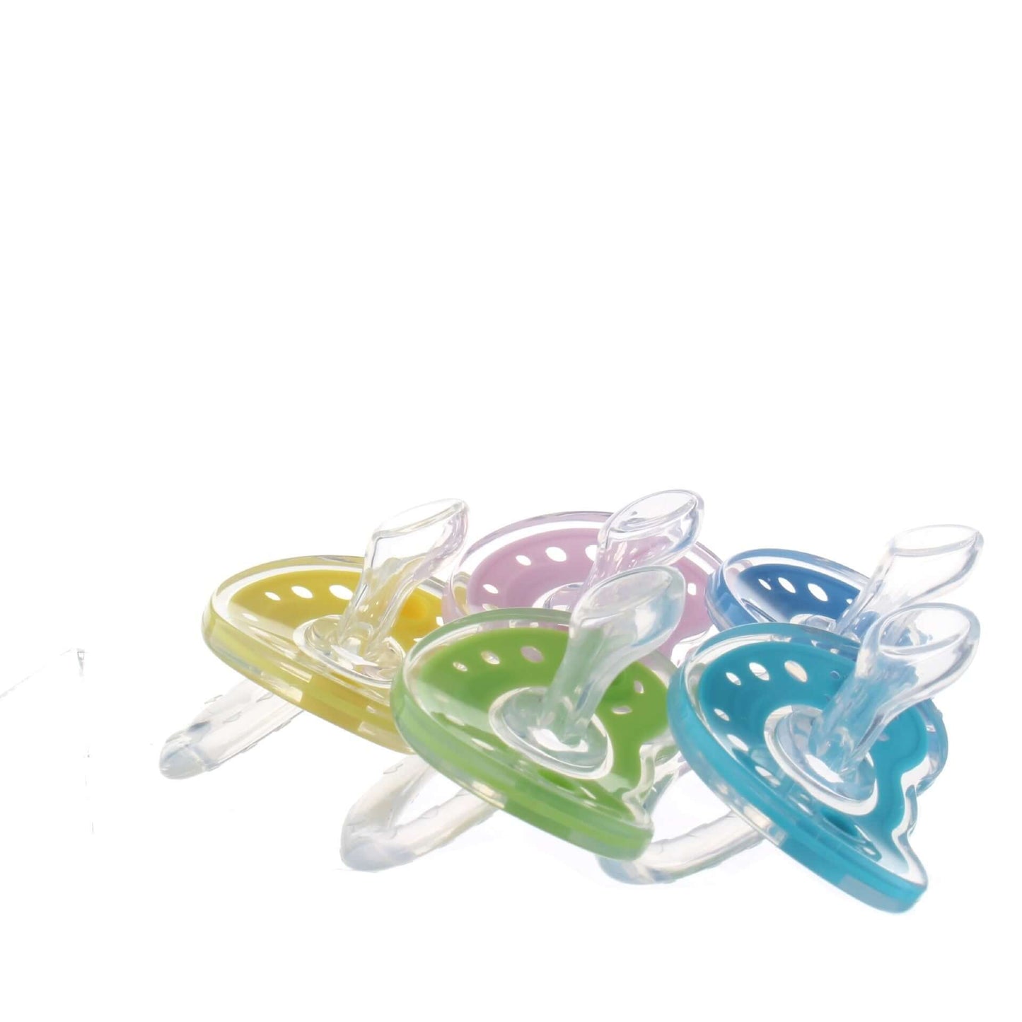 "Full Silica Gel Two-Color Liquid Silicone Baby Pacifier for Sleep Comfort"