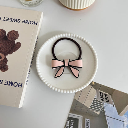 French Retro Acetate Bowknot Hair Ring