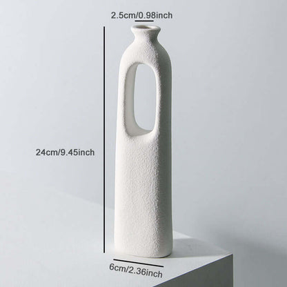 "Ins Style Ceramic Vase for Flower Arrangements - Ideal for Fresh and Dried Flowers, Decorative Ornaments