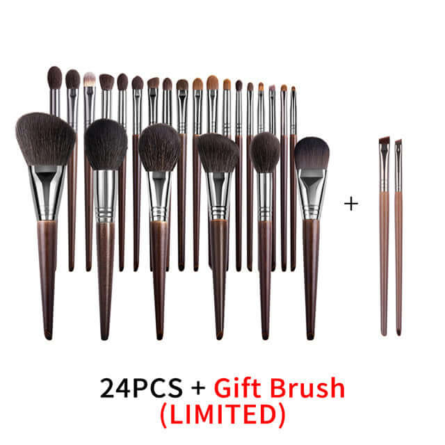 "Natural Makeup Brush Set – Goat Hair Eyeshadow Brushes for Precision and Effortless Application of Eye Makeup"