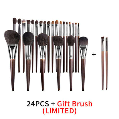 "Natural Makeup Brush Set – Goat Hair Eyeshadow Brushes for Precision and Effortless Application of Eye Makeup"