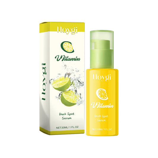 Vitamin C Dark Spot Serum with citrus and hyaluronic acid for brighter skin, 30ml bottle with packaging.