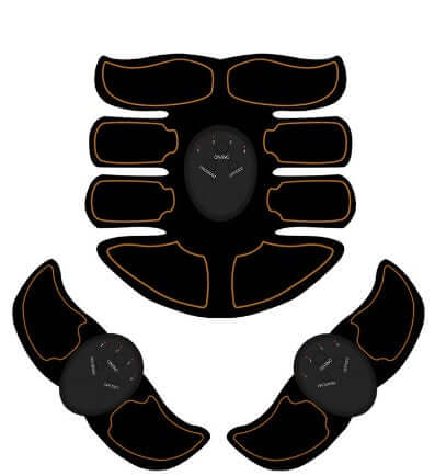 Fitness equipment home exercise abdominal patch for head, neck, waist, buttocks, legs, back, feet with mechanical control and battery power.