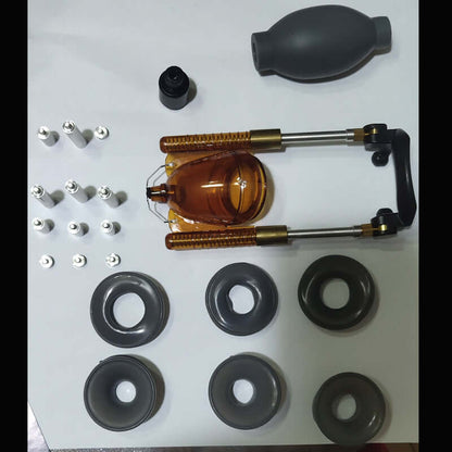 Size Doctor Jj exercise stretching equipment toy components, including silicone, ABS metal parts, and manual control accessories.