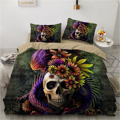 Four-Piece Marble Pillowcase Bedding Set - Luxurious Home Textile for Stylish Sleep Spaces