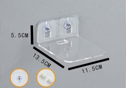 "Living Room Camera Monitoring Shelving Bracket - Adjustable Mounting Solution for Secure and Discreet Camera Placement"