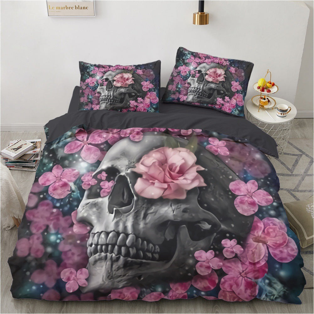 Four-Piece Marble Pillowcase Bedding Set - Luxurious Home Textile for Stylish Sleep Spaces