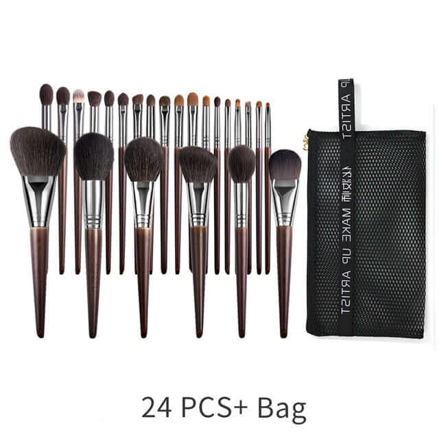 "Natural Makeup Brush Set – Goat Hair Eyeshadow Brushes for Precision and Effortless Application of Eye Makeup"