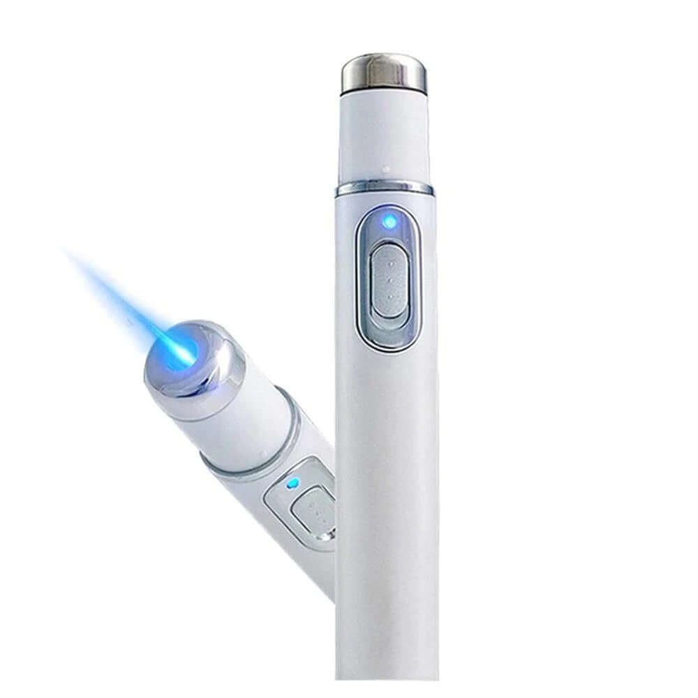 "Blue Light Therapy Acne Laser Pen - Soft Scar and Wrinkle Removal Treatment Device for Skin Care and Beauty"