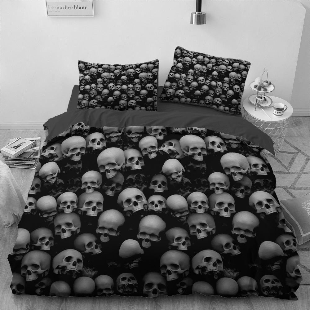 Four-Piece Marble Pillowcase Bedding Set - Luxurious Home Textile for Stylish Sleep Spaces