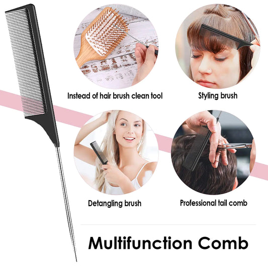 Sofmild Hair Brush-Natural Wooden Bamboo Brush-Eco Friendly Detangle Paddle Hairbrush for Women Men and Kids Massage Scalp Increase Hair Growth Rose